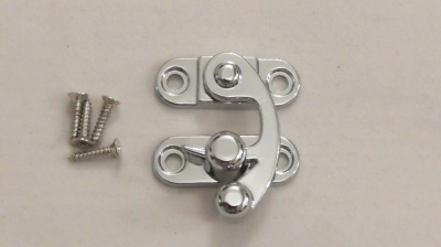 Chrome Finish Box Clasp - spring fitting